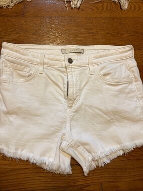 Joe's Jeans White Cut-Off Denim Shorts